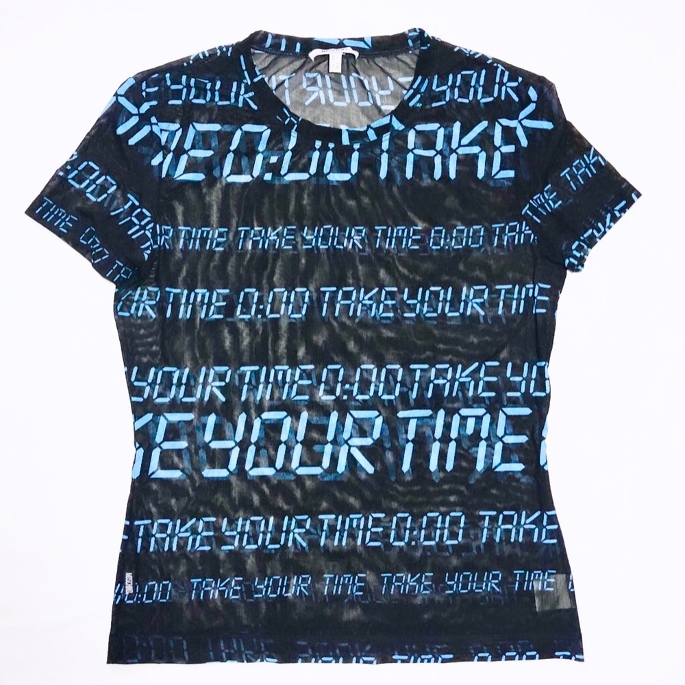 Moschino Take Your Time Mesh Top